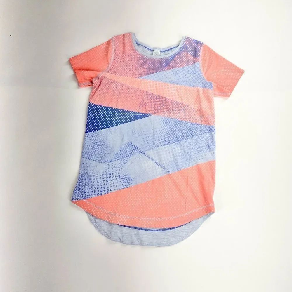 Lululemon ivivva ombré athletic tee shirt 10